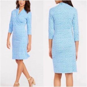 J. McLaughlin Catalina Cloth Panama Faux Wrap Dress
